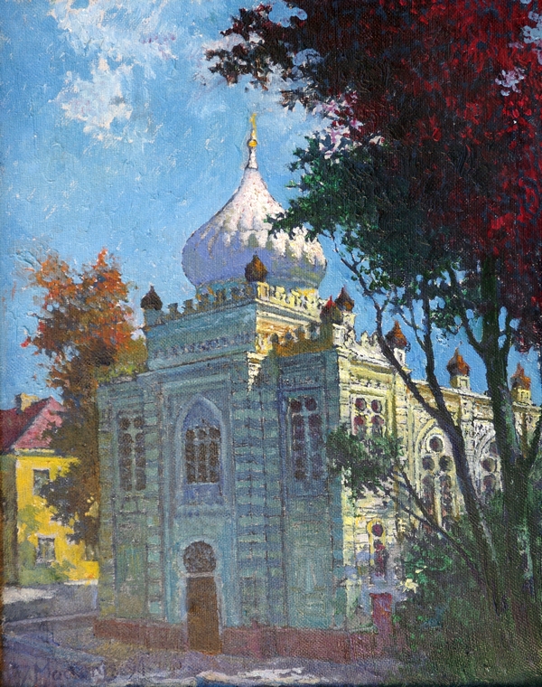Vilniaus karaimų kenesė, 1991, 50x40