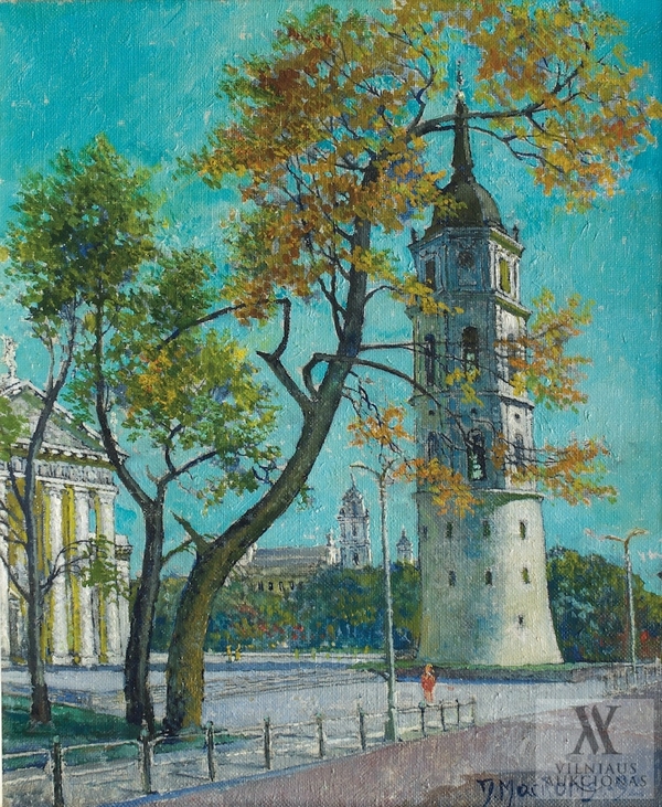 Vilniaus Katedros varpinė, 1992, 55x46