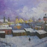 Žiema Vilniuje, 1989, 44x54